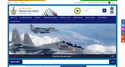 Desktop Screenshot of indianairforce.nic.in